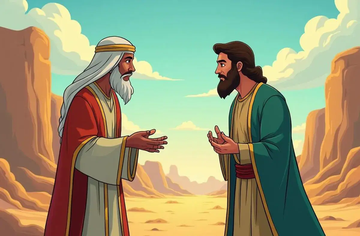 Musa and Al-Khidr (Illustration)