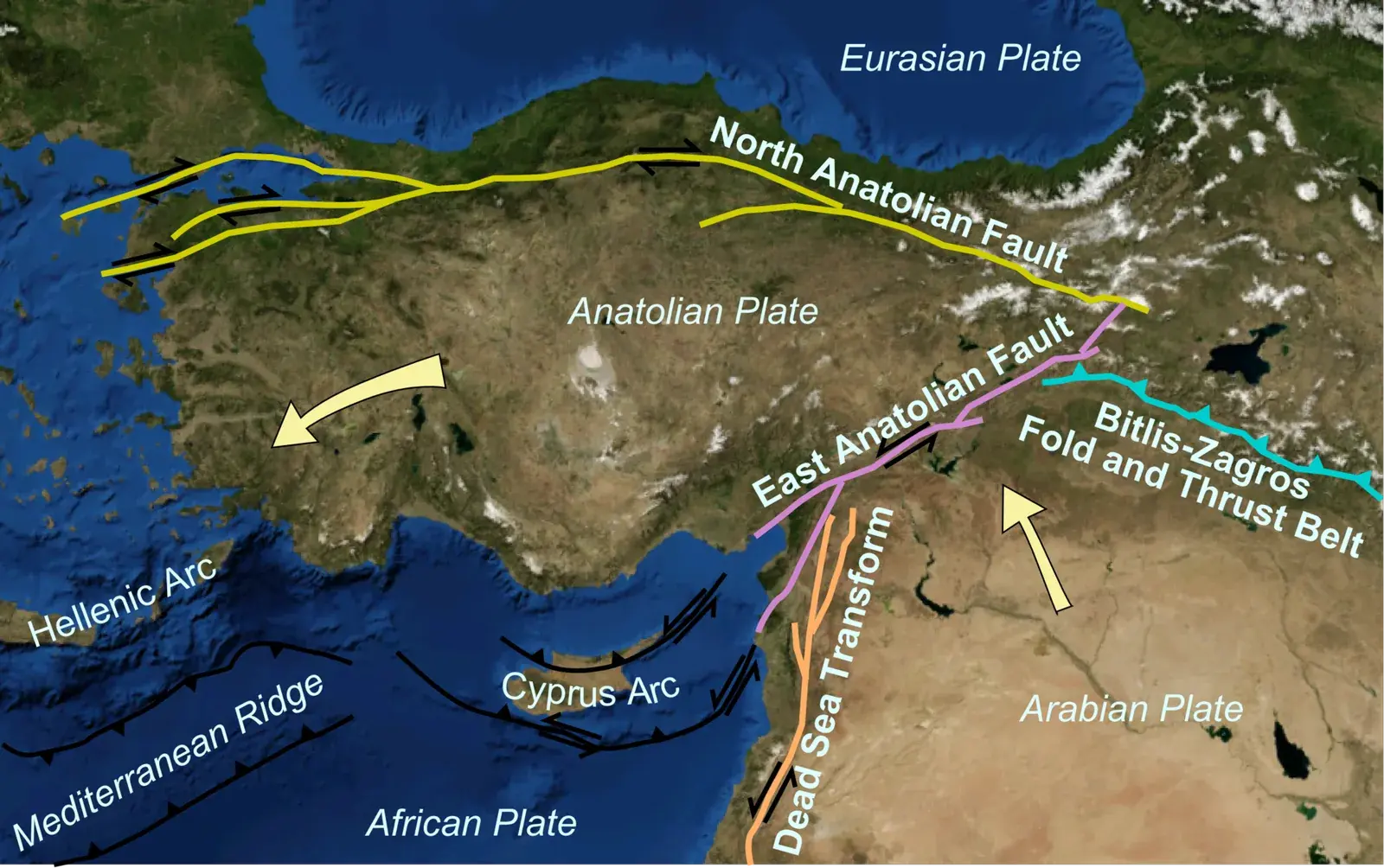 Open steppe-like landscape of the central Anatolian plateau under a wide sky
