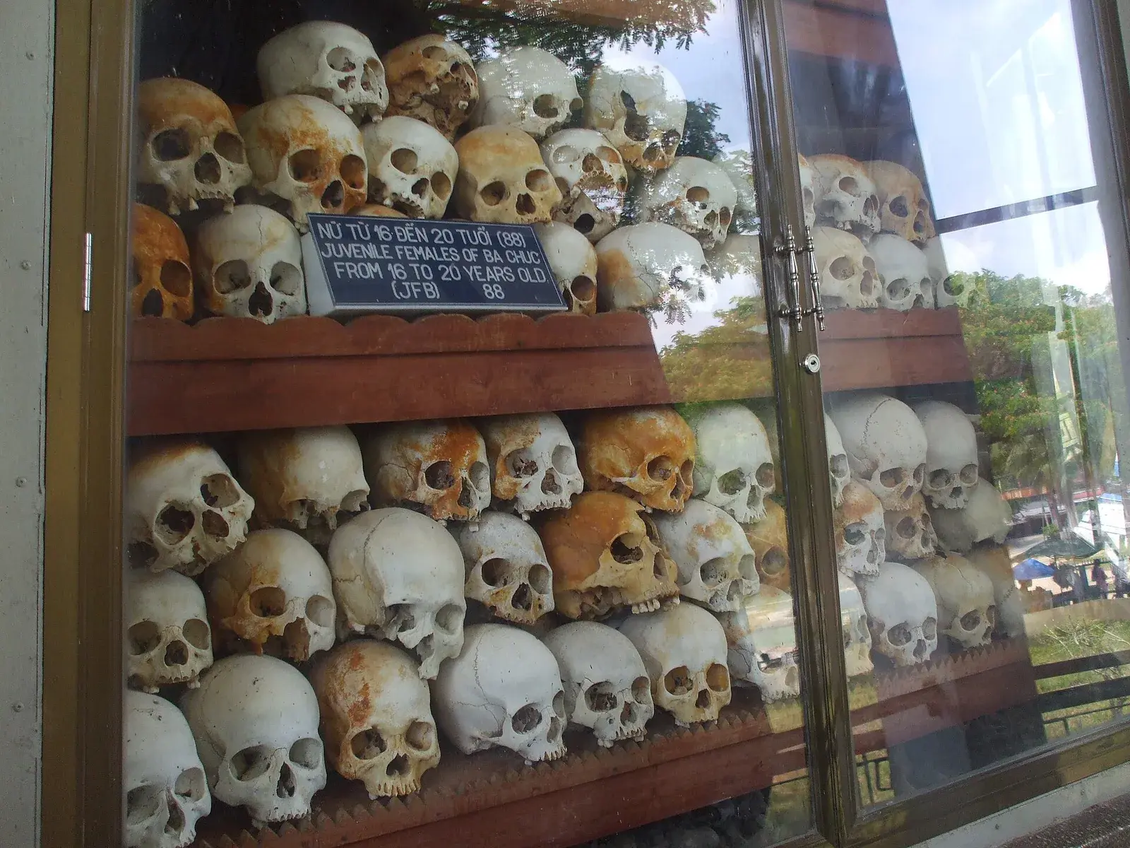 The Ba Chuc massacre memorial and ossuary in An Giang province, Vietnam
