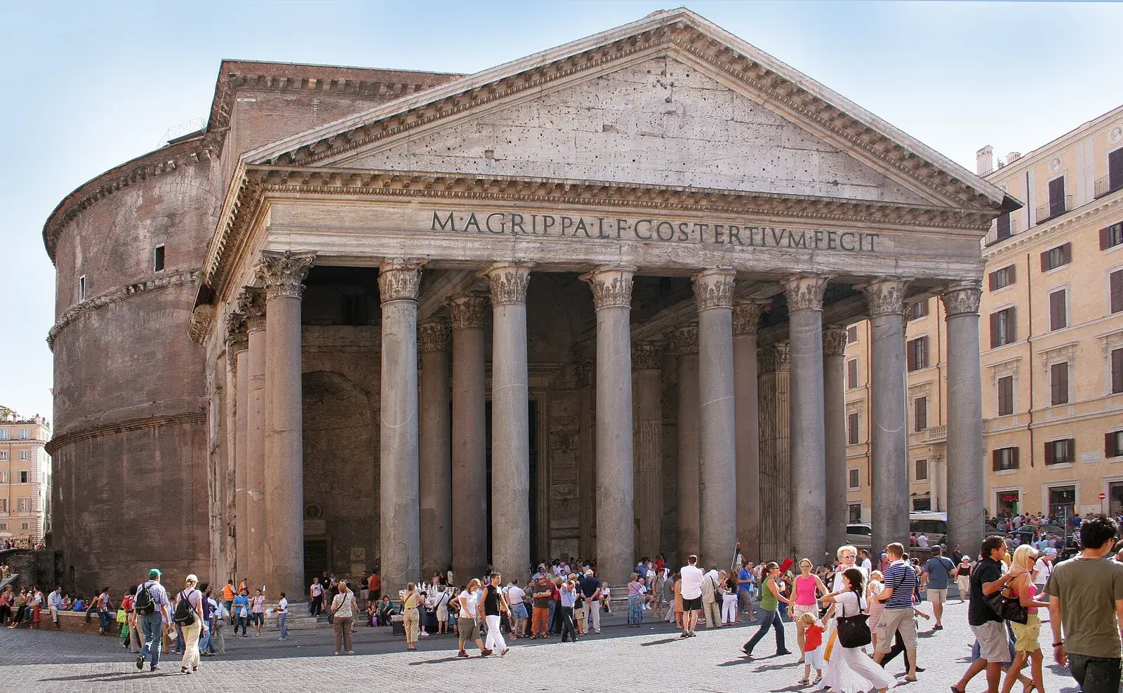 The Pantheon in Rome, consecrated as a Christian church in 609 CE