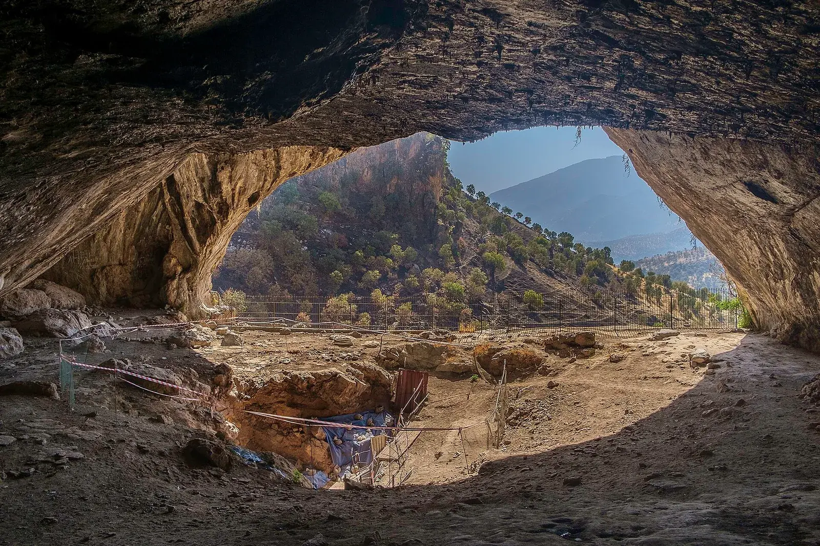 The entrance to Shanidar Cave in the mountains of Iraqi Kurdistan