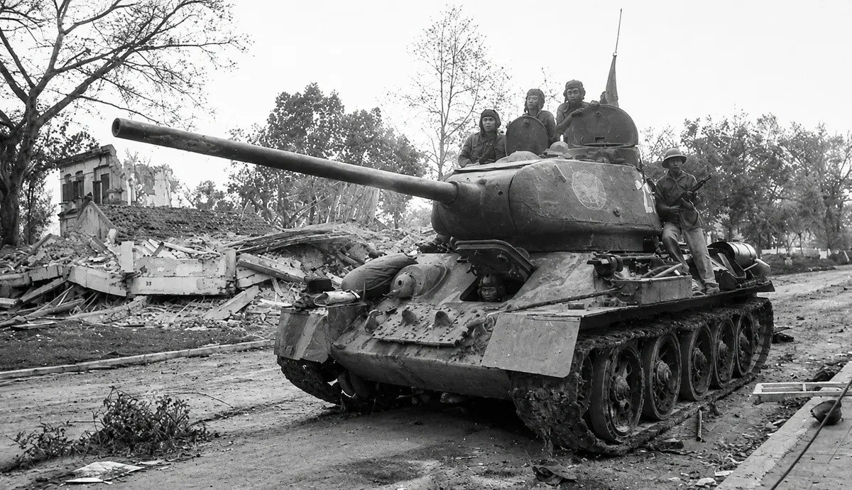 Soviet-supplied tanks and armored vehicles delivered to Vietnamese forces during the 1979 war