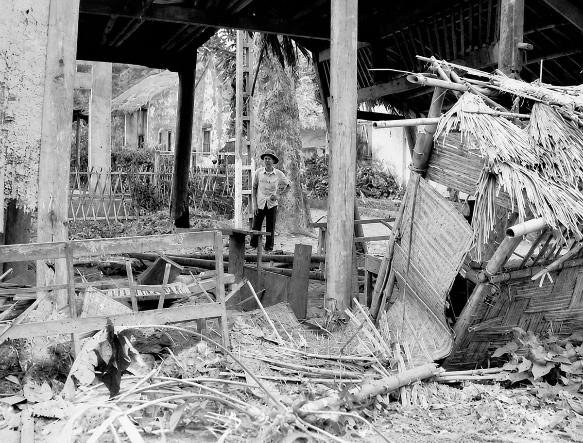 The ruins of Lạng Sơn after the fighting and Chinese withdrawal in March 1979