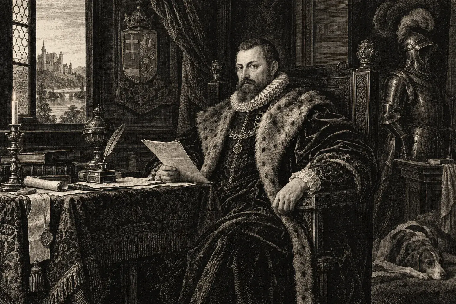 Portrait of György Thurzó, the Lutheran Palatine of Hungary who led the investigation into Elizabeth Báthory